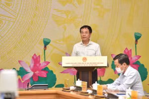 Bộ trưởng Bộ Thông tin và Truyền thông Nguyễn Mạnh Hùng phát biểu tại Lễ phát động.