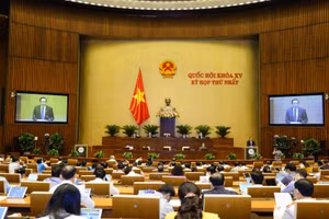 Kỳ họp thứ Nhất, Quốc hội khoá XV, ngày 24/7/2021.