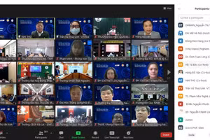 Toàn cảnh hội thảo trực tuyến