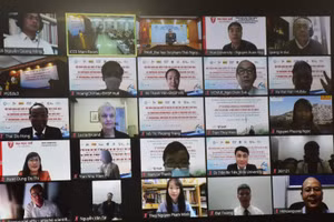 Hội thảo được tổ chức theo hình thức trực tiếp kết hợp trực tiếp