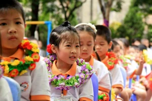 Học sinh Trường Tiểu học Đinh Tiên Hoàng (TP Việt Trì, Phú Thọ).