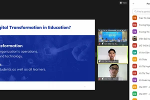 Thí sinh tham dự vòng chung kết theo hình thức trực tuyến