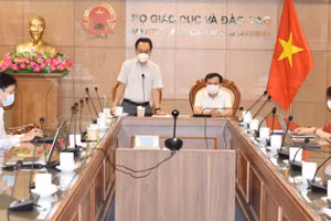 Thứ trưởng Hoàng Minh Sơn phát biểu tại buổi kiểm tra.