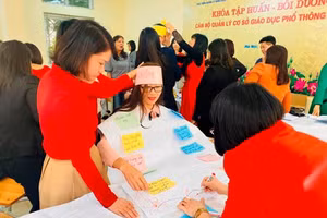 Một khoá tập huấn, bồi dưỡng trực tiếp - thời điểm chưa có dịch Covid-19.