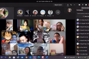 Nhiều địa phương vẫn phải dạy – học trực tuyến.