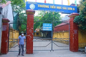 Trường Tiểu học Sài Sơn B- nơi cô Nguyễn Thị Tuất công tác. Ảnh: Thanh Hùng