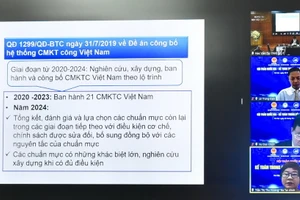 Hội thảo diễn ra theo hình thức trực tuyến