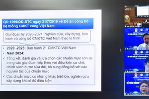 Hội thảo diễn ra theo hình thức trực tuyến