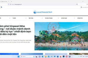 Giao diện trang website https://nhatrangtrip.net (Ảnh chụp màn hình). 