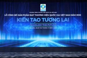 Lễ công bố sản phẩm đạt Thương hiệu quốc gia Việt Nam 2022