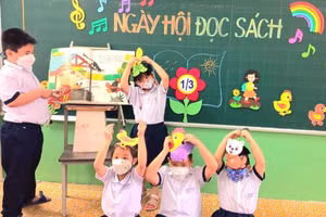 Hình ảnh tiết học sân khấu hóa