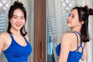 Hot girl tập Gym hướng dẫn bài tập thắt eo đồng hồ cát quyến rũ tại nhà