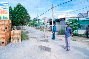 Xã Tham Đôn (huyện Mỹ Xuyên) - nơi nam thanh niên từ vùng dịch trở về làm lây lan dịch bệnh trong cộng đồng. Ảnh: Công an Sóc Trăng.