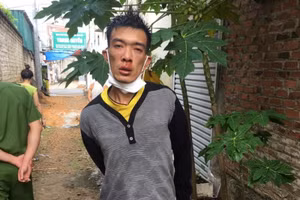 Đối tượng Nguyễn Văn Lượng bị bắt giữ sau khi thực hiện vụ cướp giật tài sản.