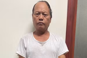 Đối tượng Nguyễn Quốc Yên tại cơ quan chức năng. 