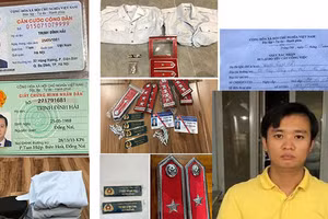 Trịnh Đình Hải cùng tang vật bị cơ quan chức năng thu giữ. Ảnh: Công an Đồng Nai.