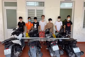 Nhóm đối tượng liên quan đến vụ việc. Ảnh: Công an Hải Phòng.