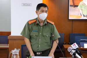 Thượng tá Lê Mạnh Hà, Phó Trưởng phòng Tham mưu Công an thành phố Hồ Chí Minh.