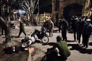 Hiện trường vụ án mạng.