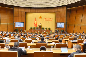 Kỳ họp thứ 2 Quốc hội khoá XV, ngày 12/11/2021. Ảnh: Quochoi.vn