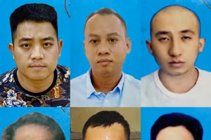 Một số đối tượng có liên quan đến vụ cướp tiền ảo trị giá hơn 37 tỷ đồng trên cao tốc.