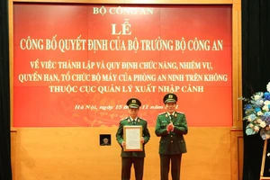 Bộ Công an ra mắt lực lượng An ninh trên không