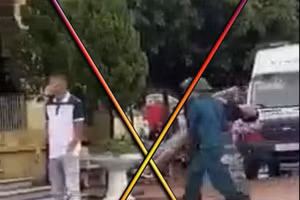 Hình ảnh được cắt từ video clip lan truyền trên mạng.