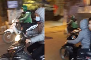 Hình ảnh các đối tượng có hành vi sàm sỡ người nước ngoài được nạn nhân ghi lại. Ảnh: VOV.