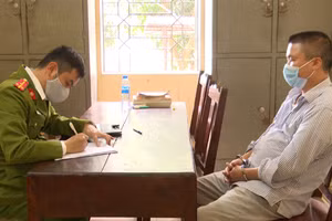 Đối tượng Nguyễn Văn Tốn tại cơ quan điều tra