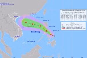 Hình ảnh vệ tinh cơn bão Conson.