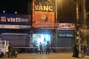 Tiệm vàng nơi xảy ra vụ việc.