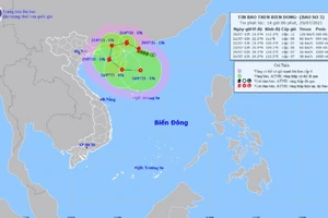 Hình ảnh vệ tinh cơn bão số 3.