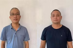 Các đối tượng Trần Tiến Dũng và Lương Xuân Thìn. Ảnh: Công an Tuyên Quang.