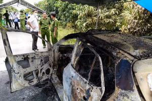 Hiện trường nơi phát hiện vụ việc. Ảnh: Công an An Giang.