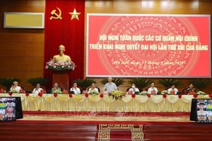 Tổng Bí thư Nguyễn Phú Trọng dự Hội nghị toàn quốc các cơ quan nội chính