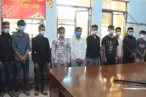 Nhóm đối tượng có liên quan đến vụ án mạng. Ảnh: Công an tỉnh Đăk Lăk.