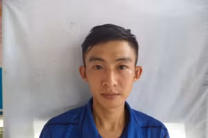 Đối tượng Mai Ngọc Chơn tại cơ quan công an.