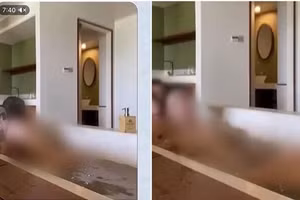 Đoạn clip nóng được lan truyền trên mạng xã hội.