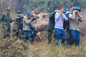 Sơn La: Hủy nổ quả bom nặng 600kg