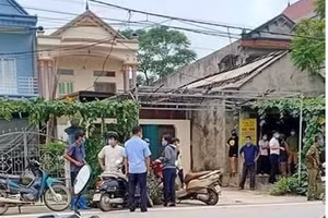 Ngôi nhà nơi phát hiện 2 người tử vong. 