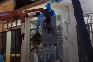 Cơ quan chức năng dùng xe cẩu cưỡng chế trường hợp F1 cố thủ không đi cách ly.