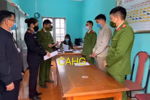 Cơ quan chức năng thi hành các quyết định tố tụng đối với Vũ Hữu Tài.