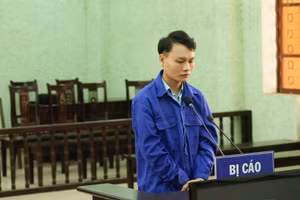 Trần Trung Thái tại phiên xét xử sơ thẩm.