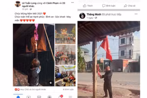 Nhiều trường hợp đốt pháo nổ sau đó chia sẻ lên mạng xã hội bị xử lý.