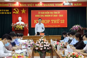 Kỳ họp thứ 12 của UBKT Tỉnh ủy Hà Giang khóa XVII trước đó.