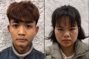 Phạm Đình Nam và Nguyễn Thị Thu Hằng tại cơ quan chức năng.