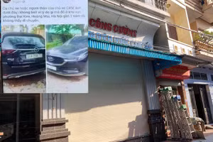 Chiếc xe của ông C. và ngôi nhà nạn nhân sinh sống cho đến khi mất tích khi đi đòi nợ. Ảnh: Hải Ninh.