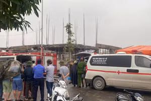 Bắc Ninh: Sập giàn giáo công trình, 2 công nhân thiệt mạng