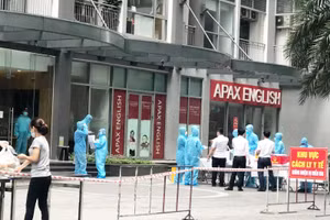 Cơ quan chức năng tạm thời phong toả toà Park 11 Times City.