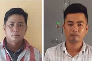 Nguyễn Văn Tuấn (trái) và Nguyễn Văn Gu Liết.